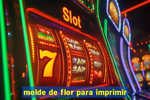 molde de flor para imprimir